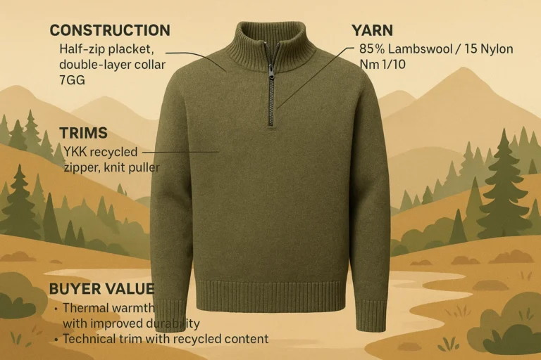 Half-Zip Lambswool