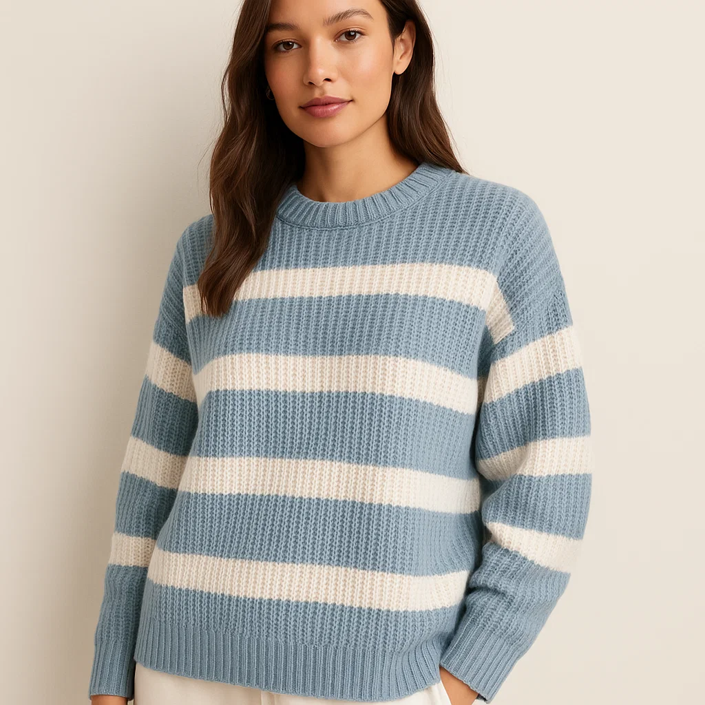 aerie-blue-and-white-striped-sweater
