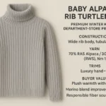 baby alpaca rib turtleneck 2