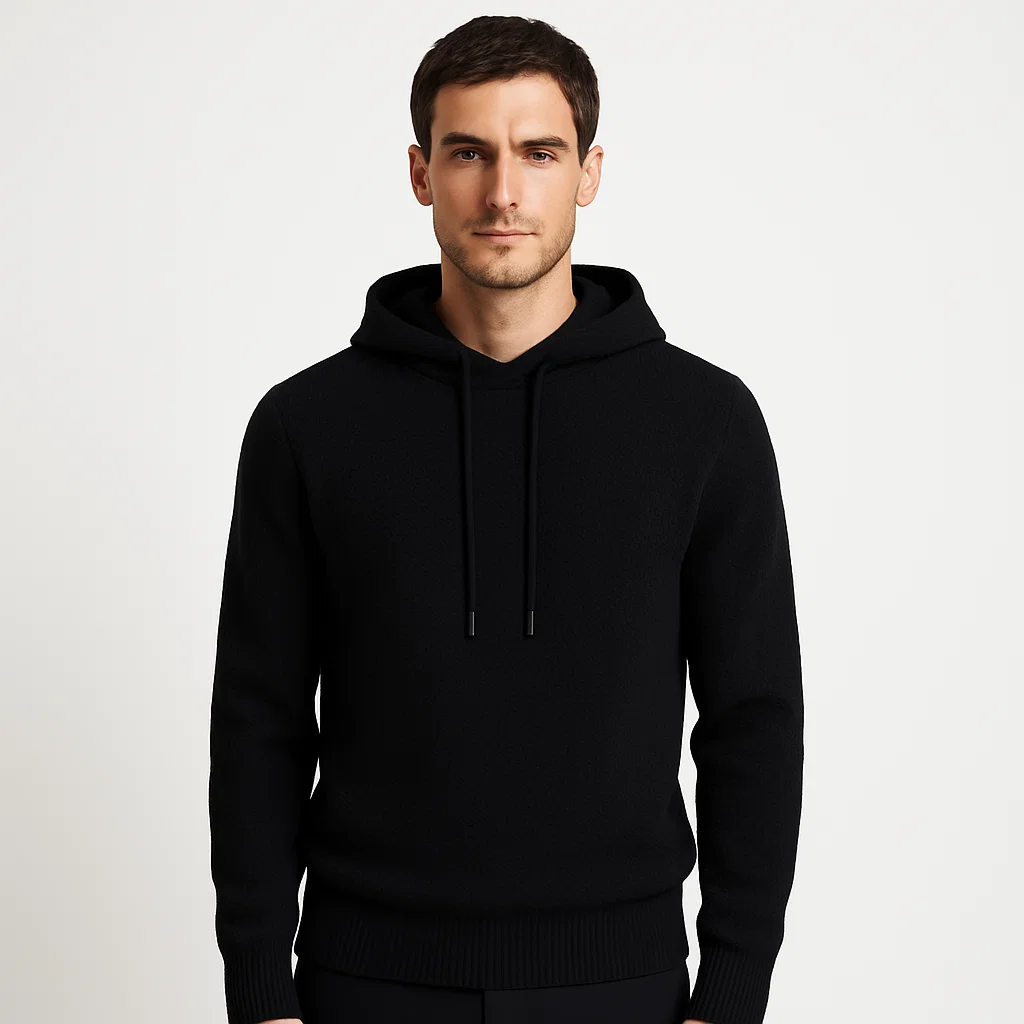 black-knit-hoodie