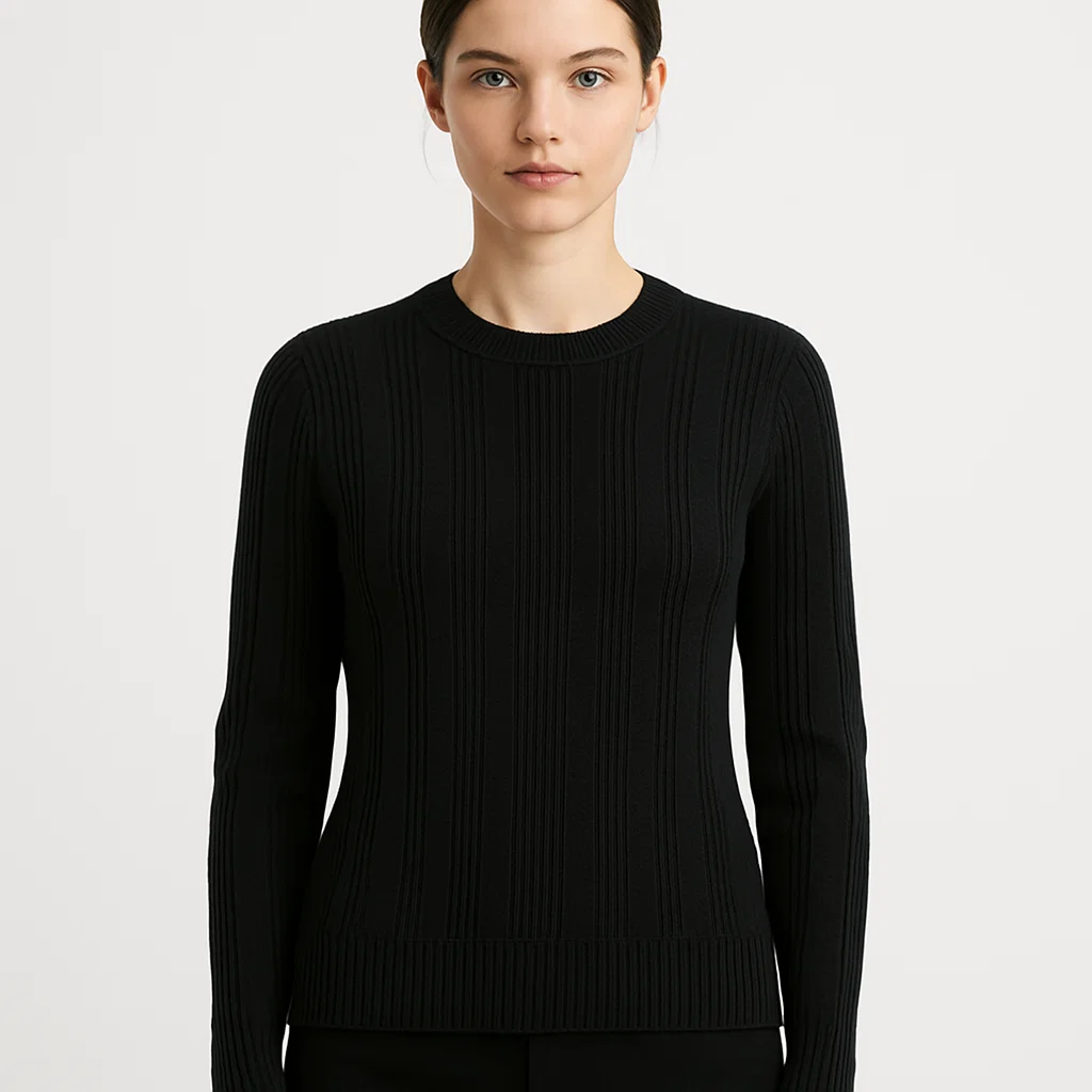 black-striped-sweater