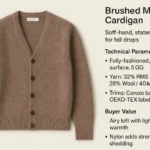 brushed mohair cardigan