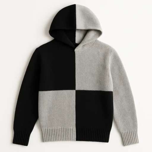 knit hoodie