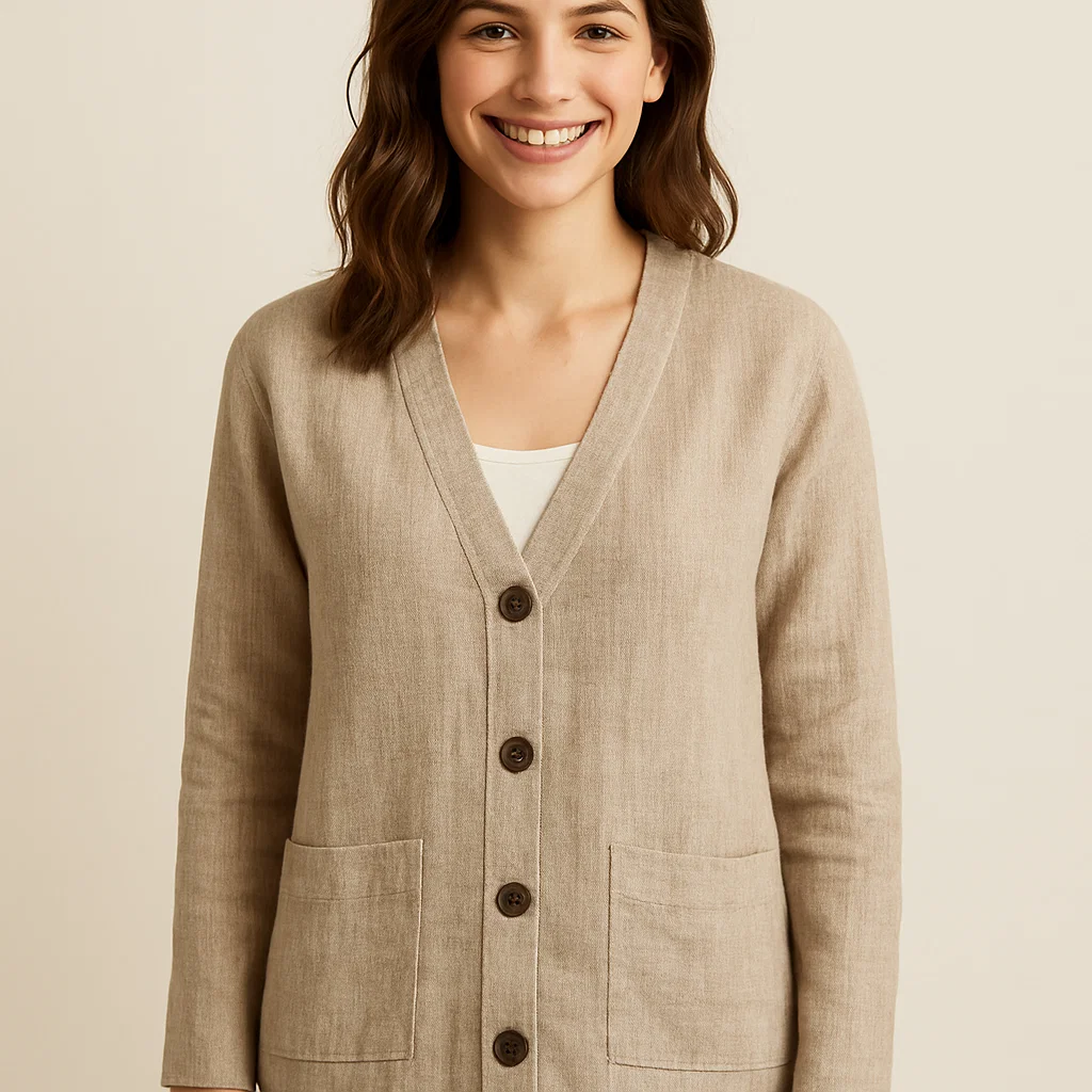 linen cardigan