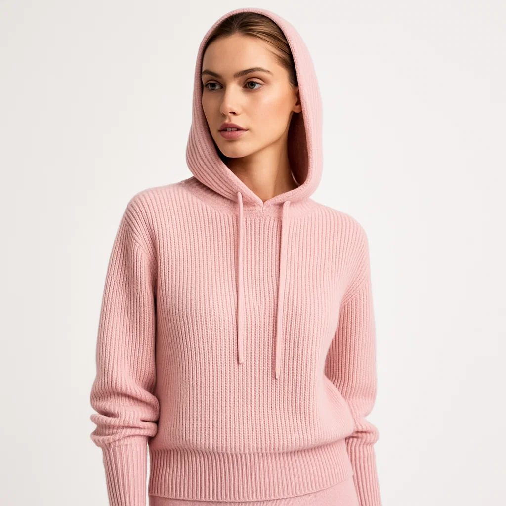 pink-knit-hoodie