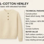 wool-cotton henley