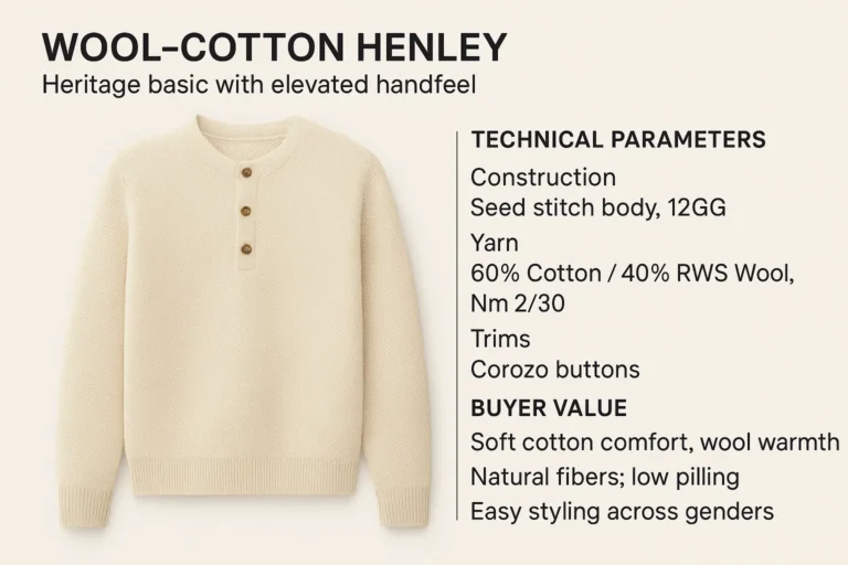 wool-cotton henley