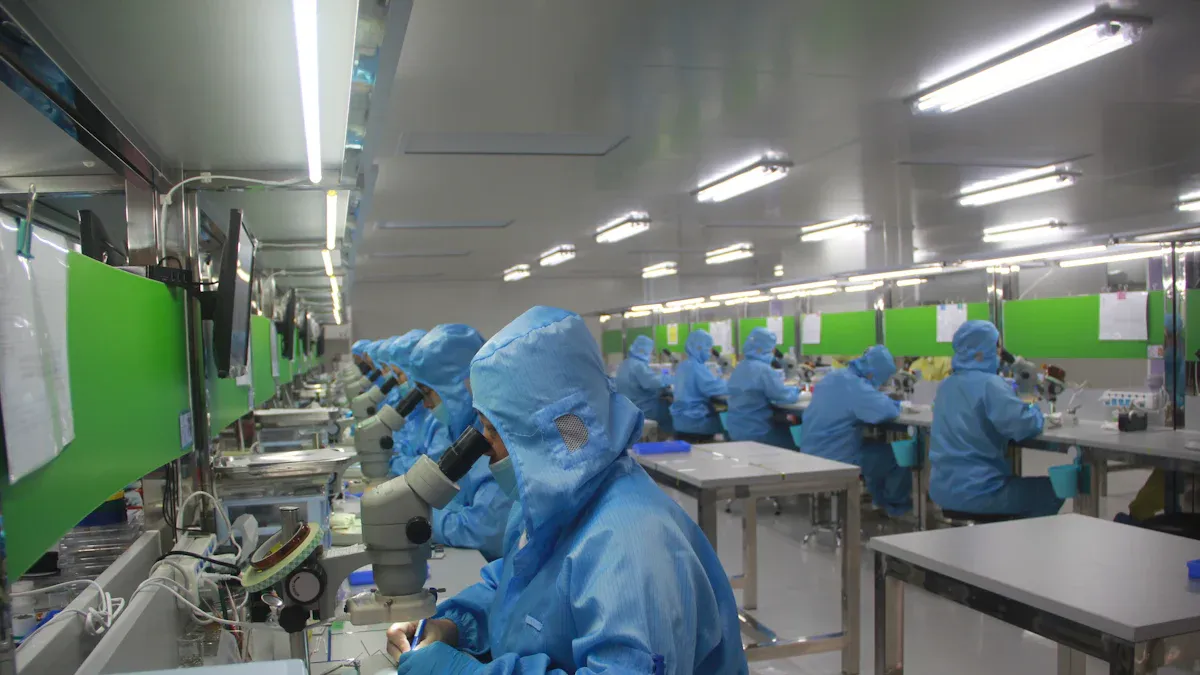 Quality Control in Cardigan Knitwear Factory China