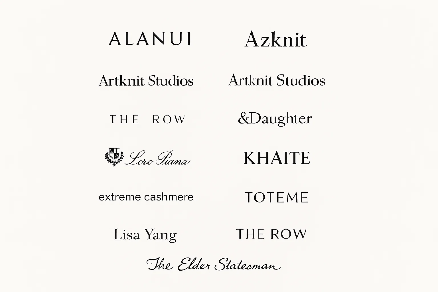 BRANDS custom knitwears