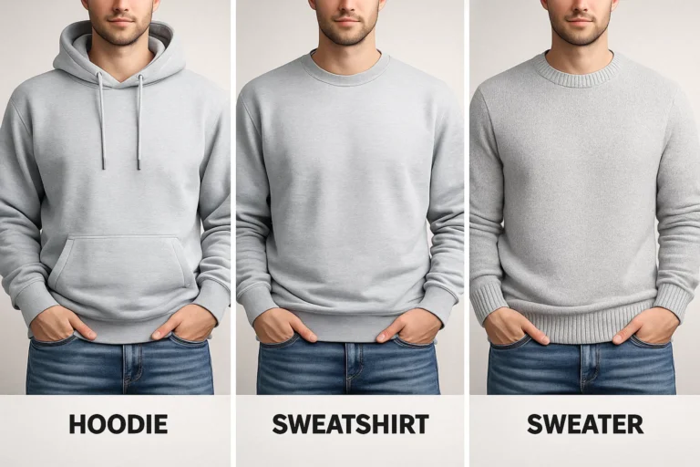 Hoodie vs Sweatshirt vs Sweater
