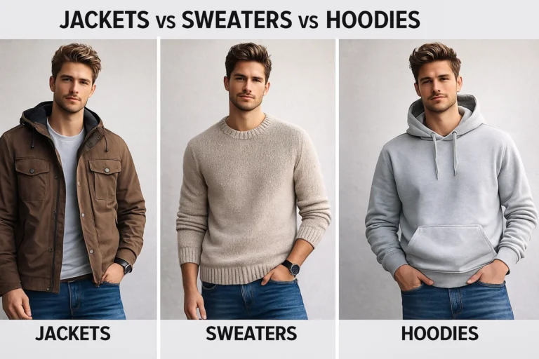 Jackets vs Sweaters vs Hoodies