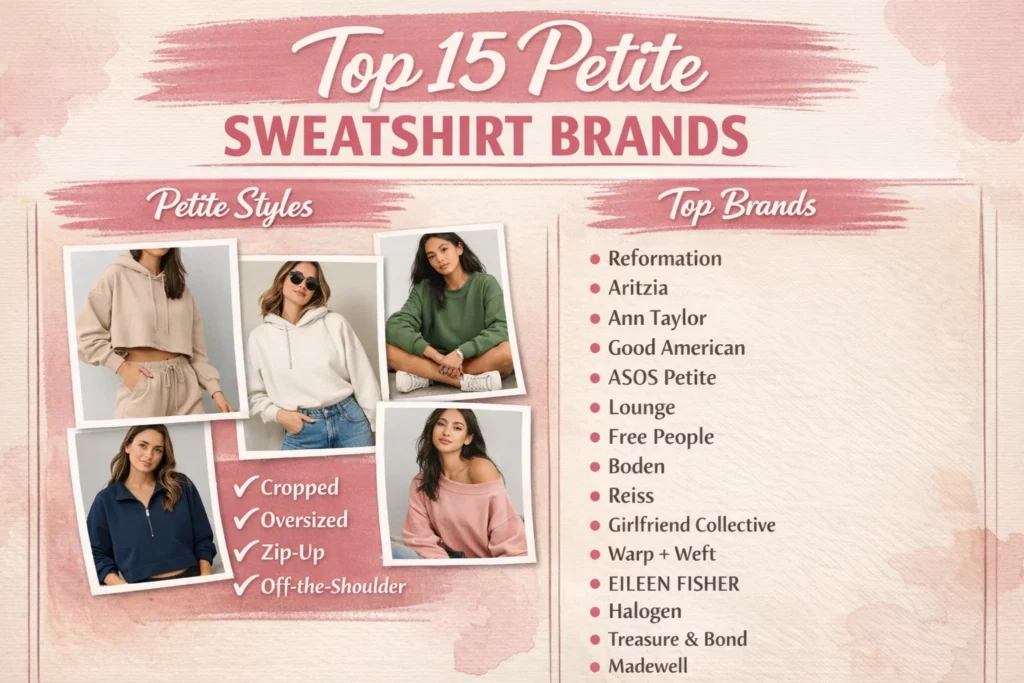 Top 15 Petite Sweatshirt Brands 2025 2026