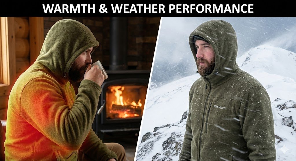 baerskin warmth and weather performance
