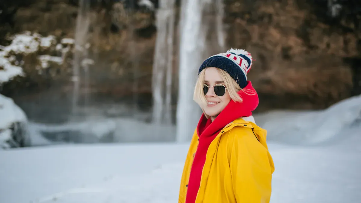 Winter Layers with Yellow Colour Cardigan