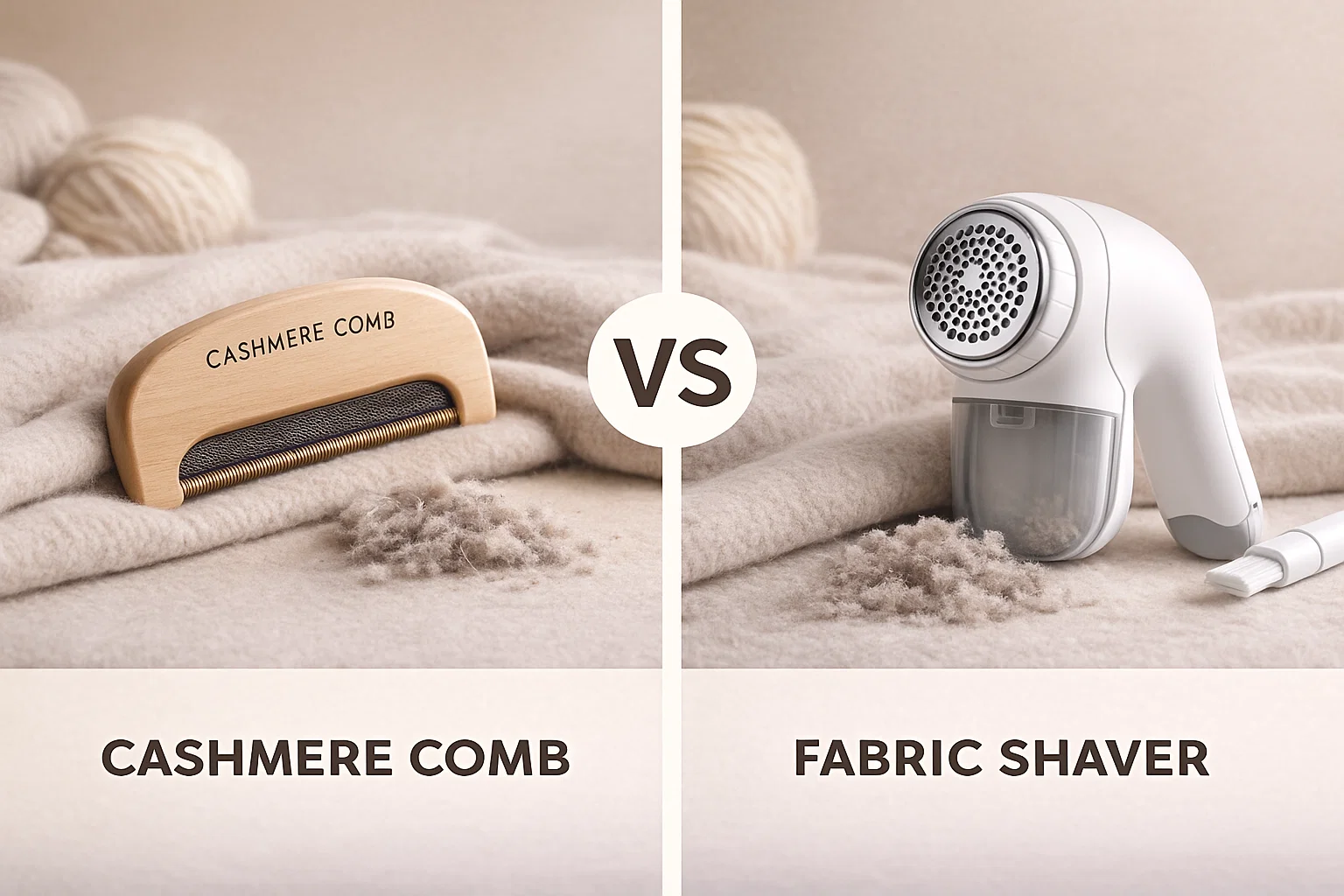 Cashmere Comb vs Fabric Shaver