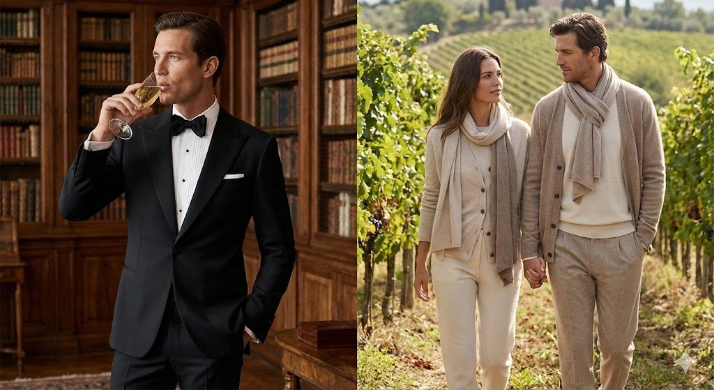 Purple Label vs Brunello Cucinelli life styles