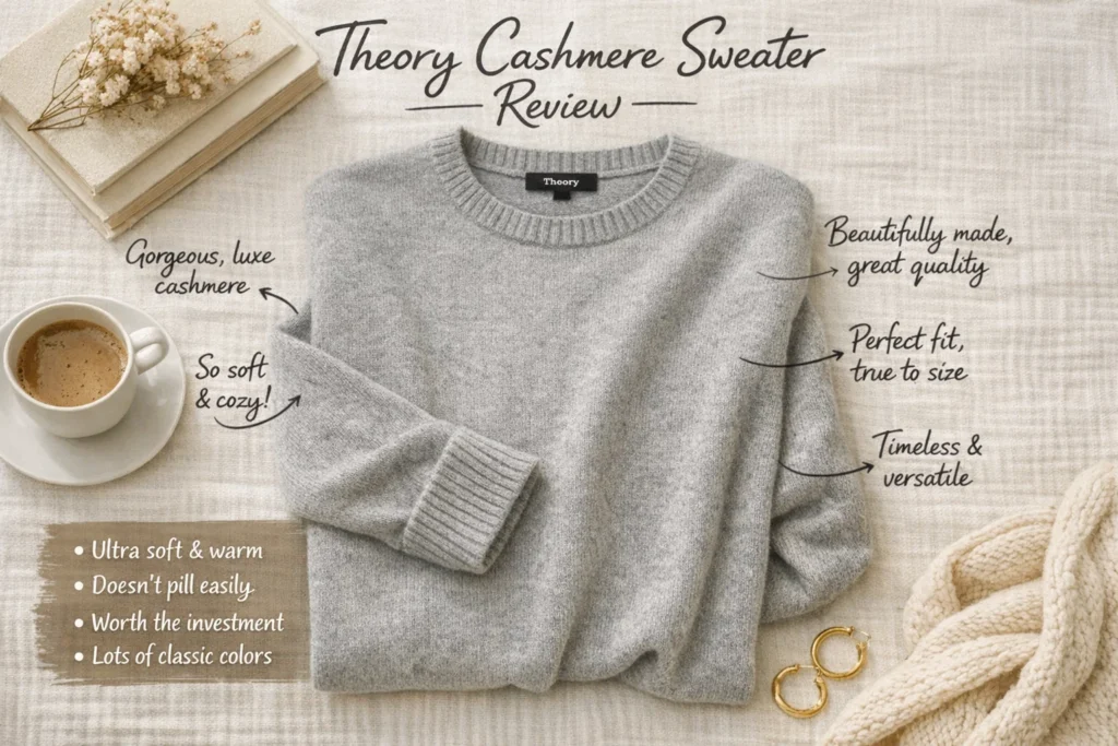 Theory Cashmere Sweater reviews grey cashmere sweater