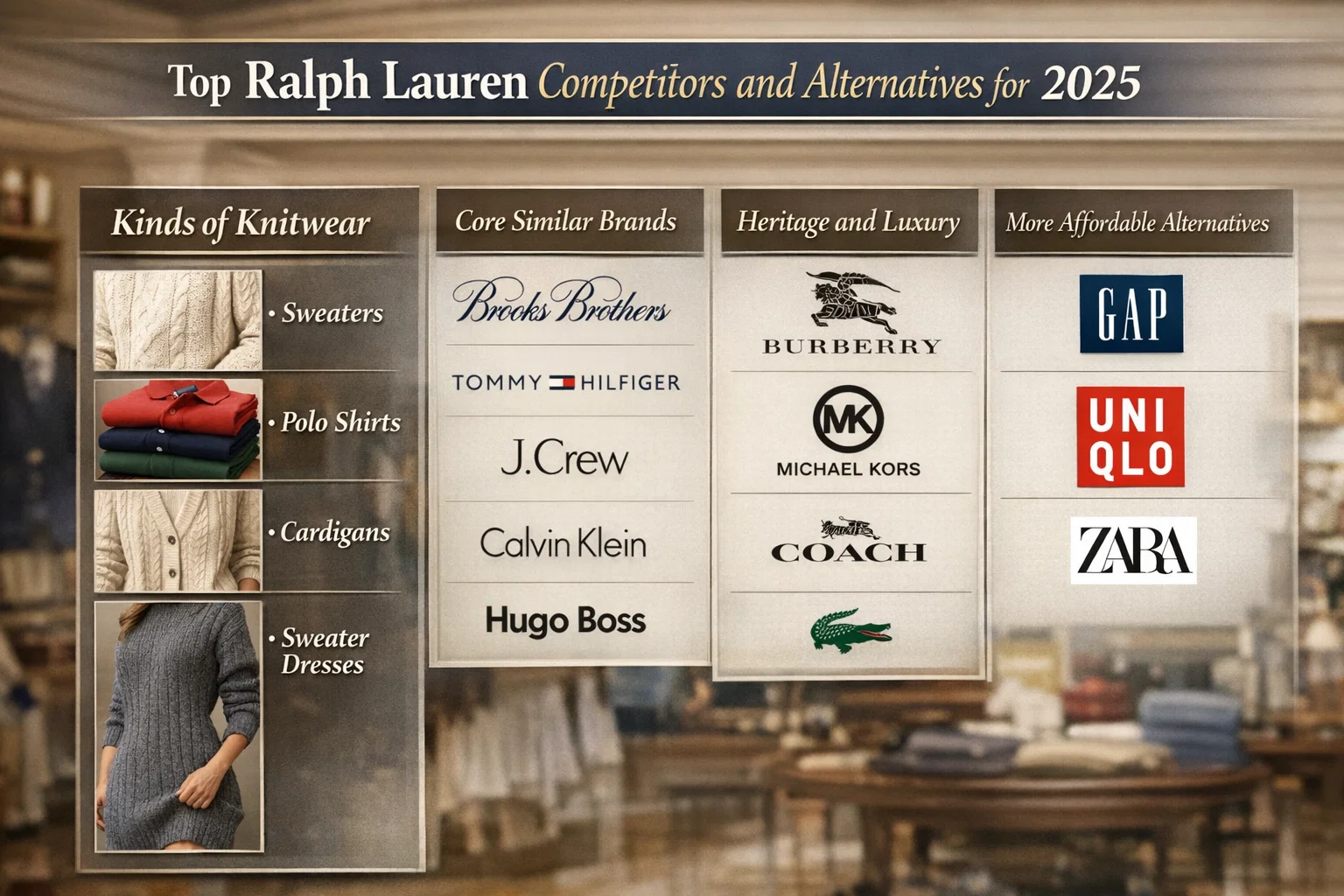 Top Ralph Lauren Competitors and Alternatives for 2025