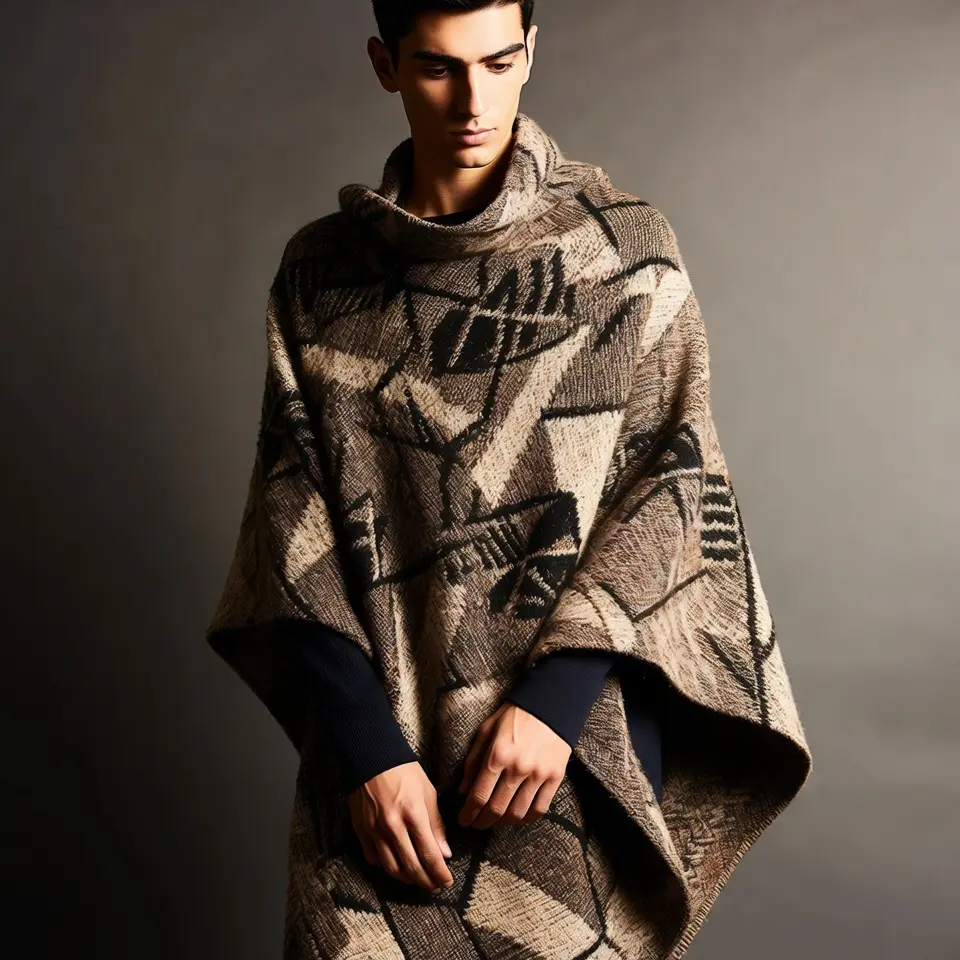alpaca-wool-poncho-mens