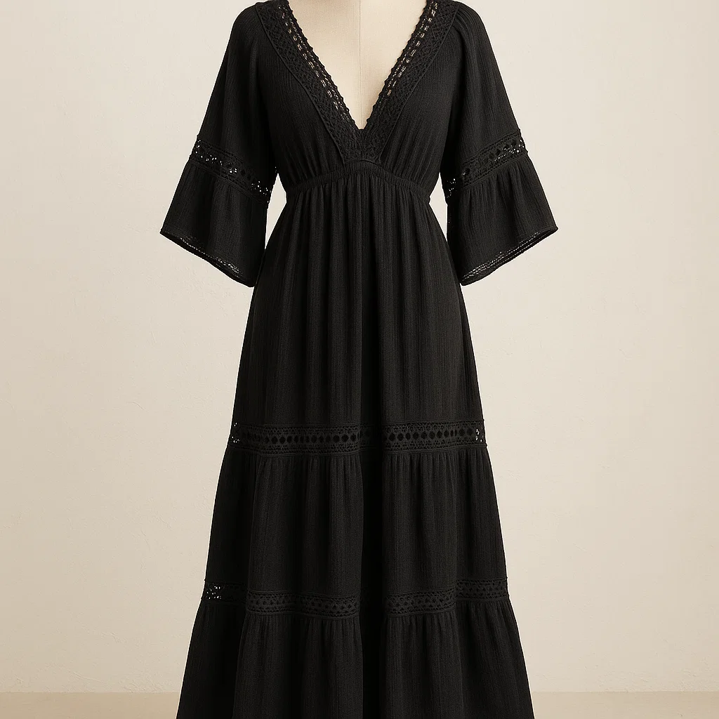 black-boho-dress