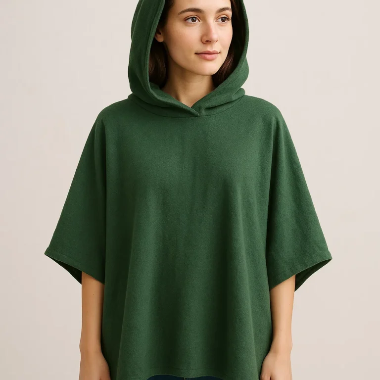 green-poncho-with-hood