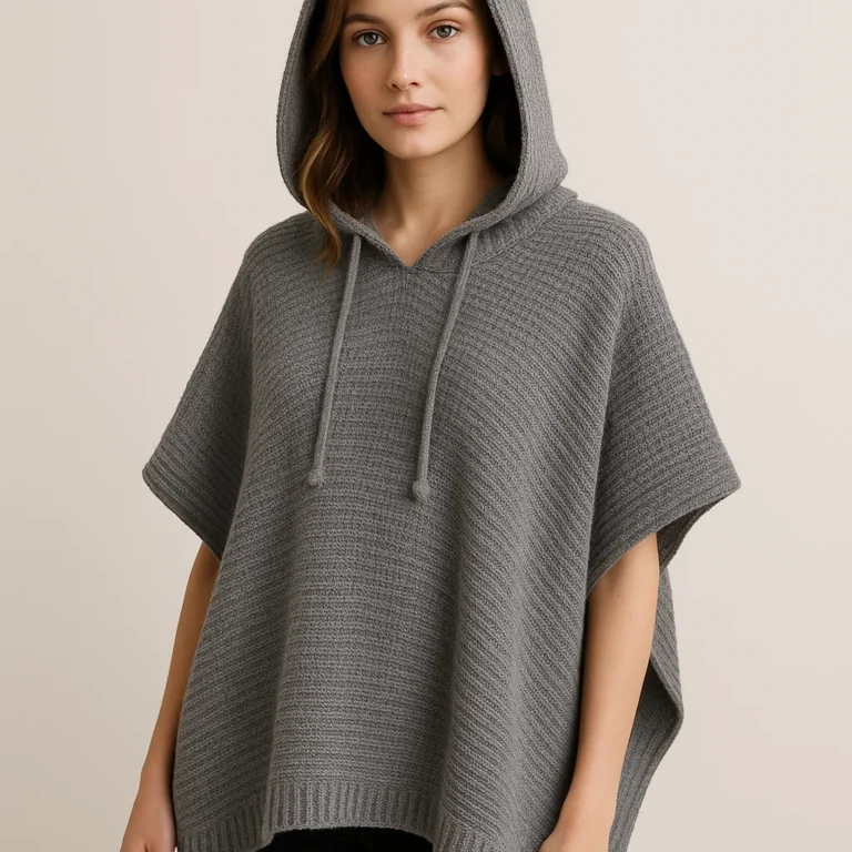 hooded-knit-poncho