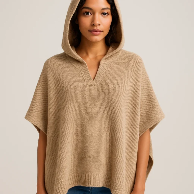 hooded-knit-poncho