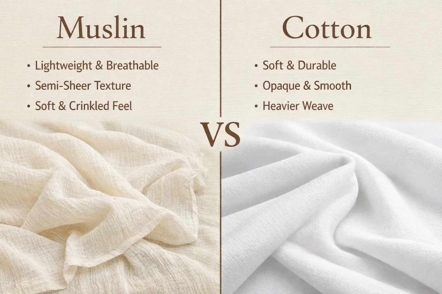 How to Choose Between Muslin and Cotton for Your Next Project