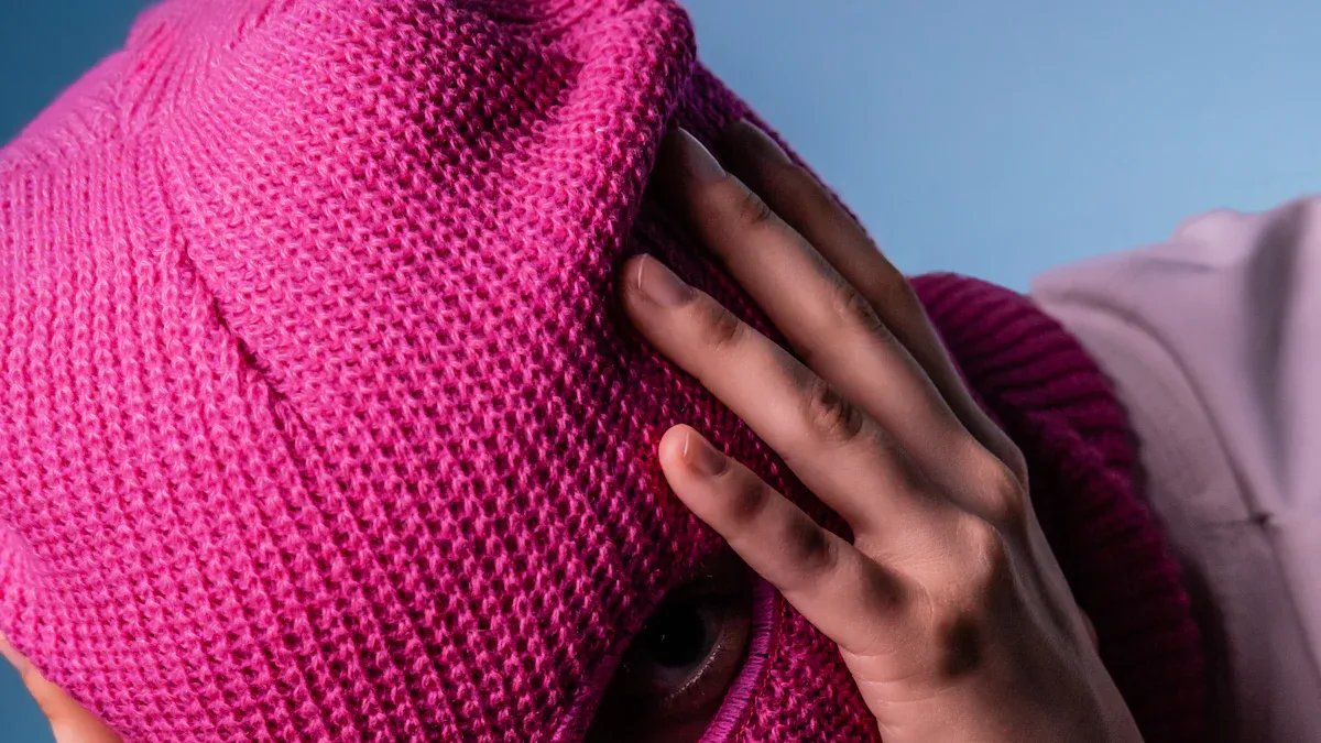 What causes uneven knitting tension?