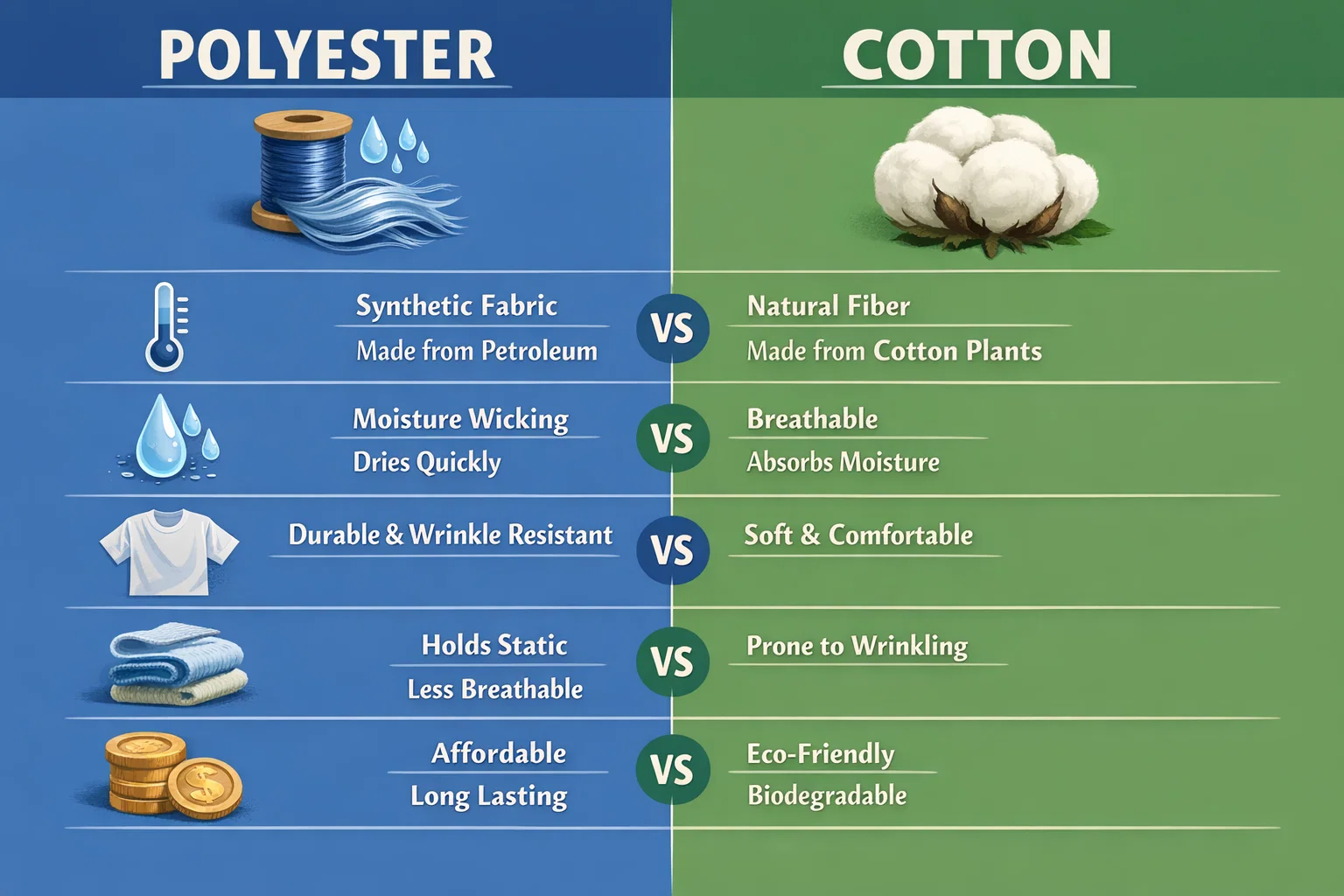 Polyester vs Cotton Which Fabric Is Right for You
