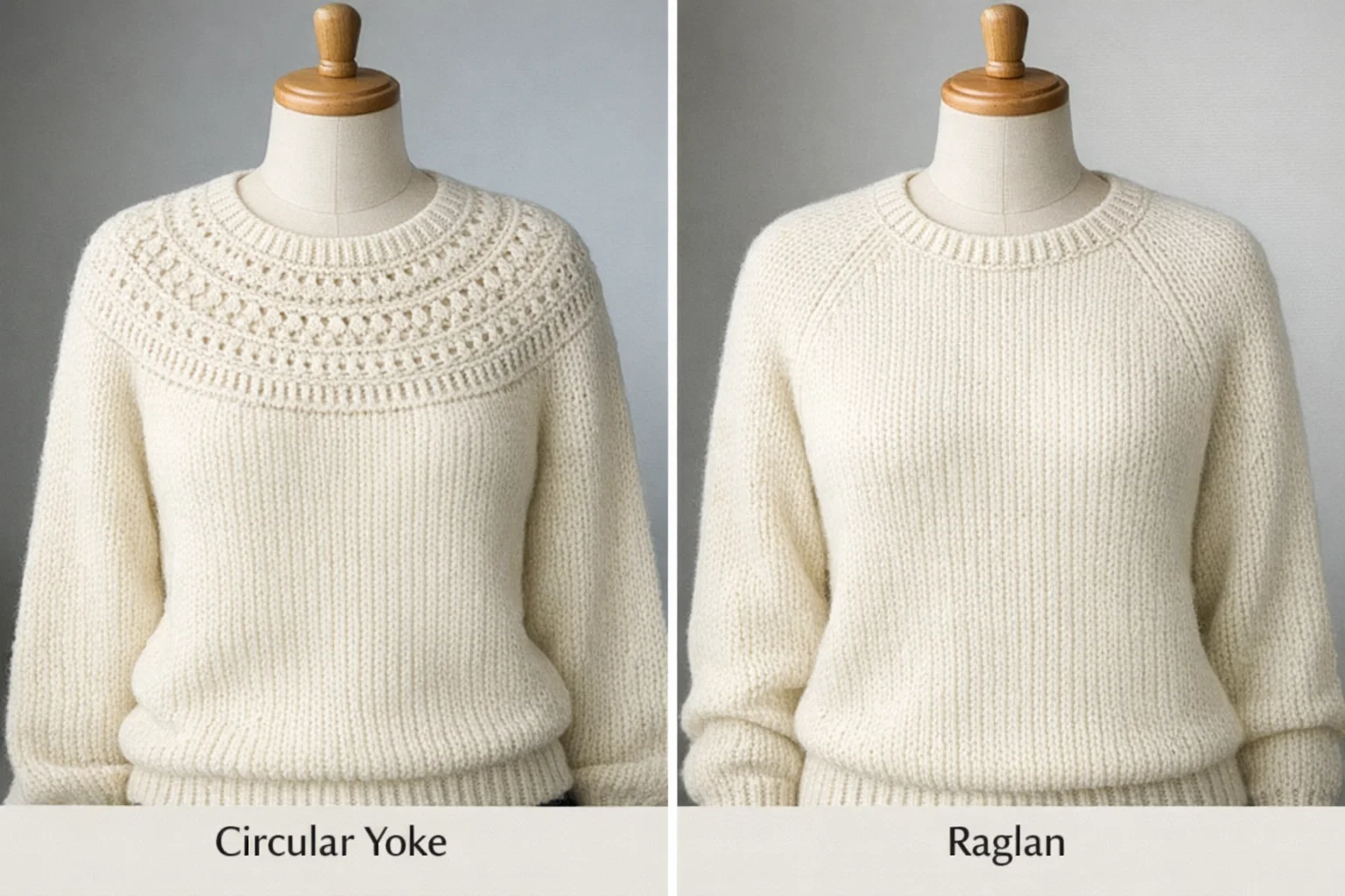Circular Yoke vs Raglan Fit