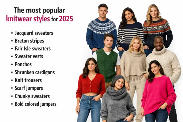 The most popular knitwear styles for 2025 - 2026