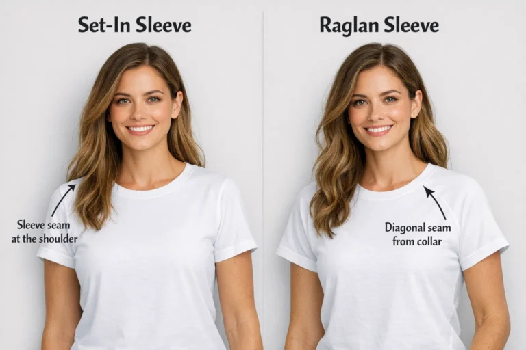 Set in Sleeve vs Raglan Sleeve Key Differences and Similarities