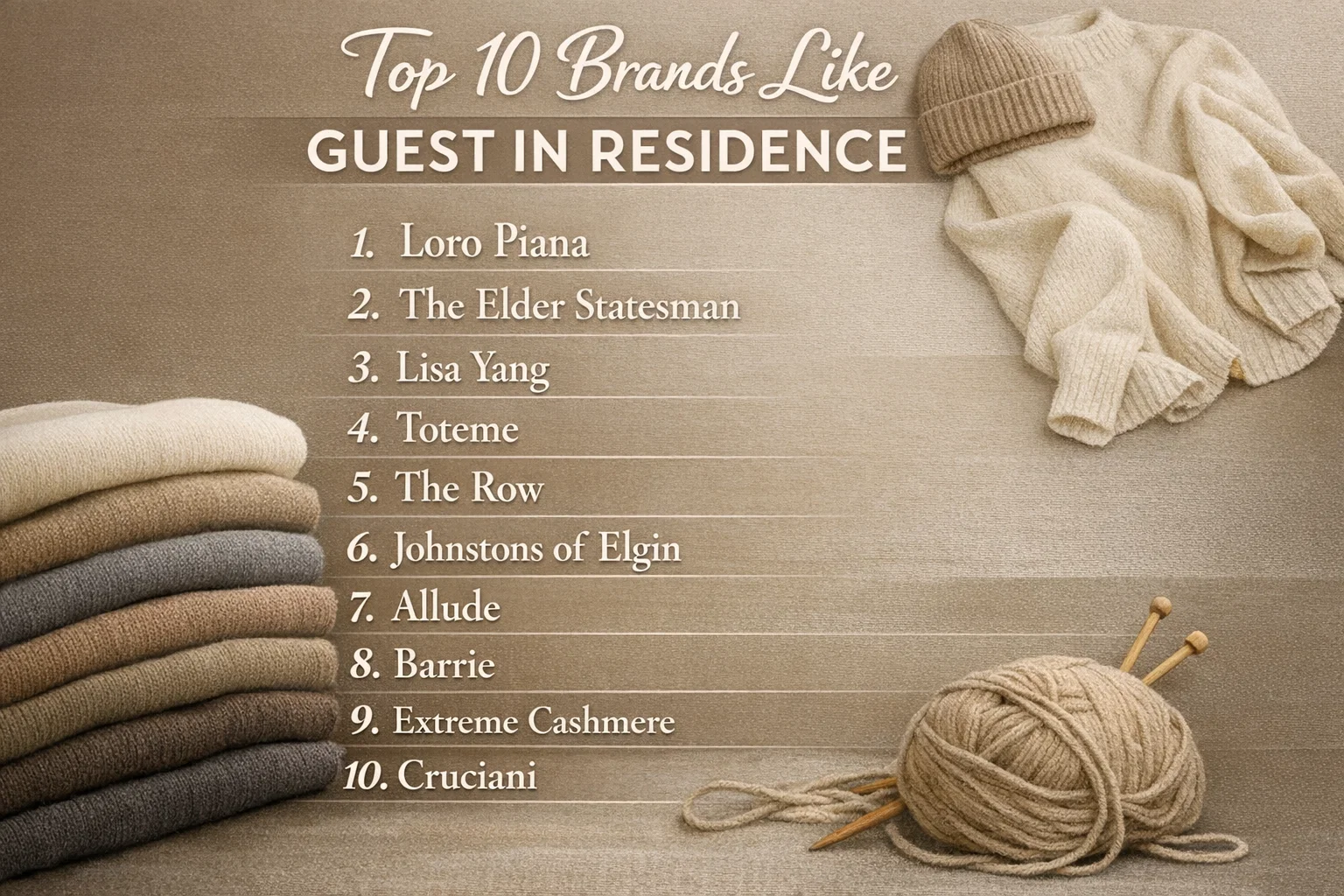 Top 10 Brands Like GUEST IN RESIDENCE for Luxe Knitwear