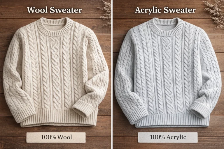 wool vs acrylic sweaters comparision