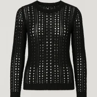 black-crochet-jumper-custom-knitwear-oem