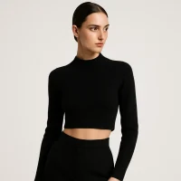 black-long-sleeve-crop-top-shirt