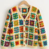 colorful-crochet-cardigan-custom-knitwear-oem