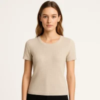 Model in knit top, OEM knitwear factory supplier for B2B buyers and global retailers