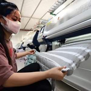 knitwear swatches producing