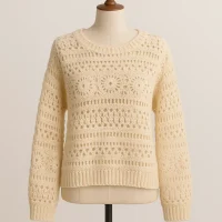 ladies-crochet-jumper-custom-knitwear-oem